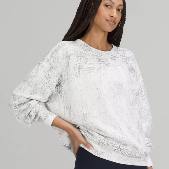lululemon athletica | Tops | Nwt Lululemon White Perfectly Oversized Crew  Sweatshirt | Poshmark